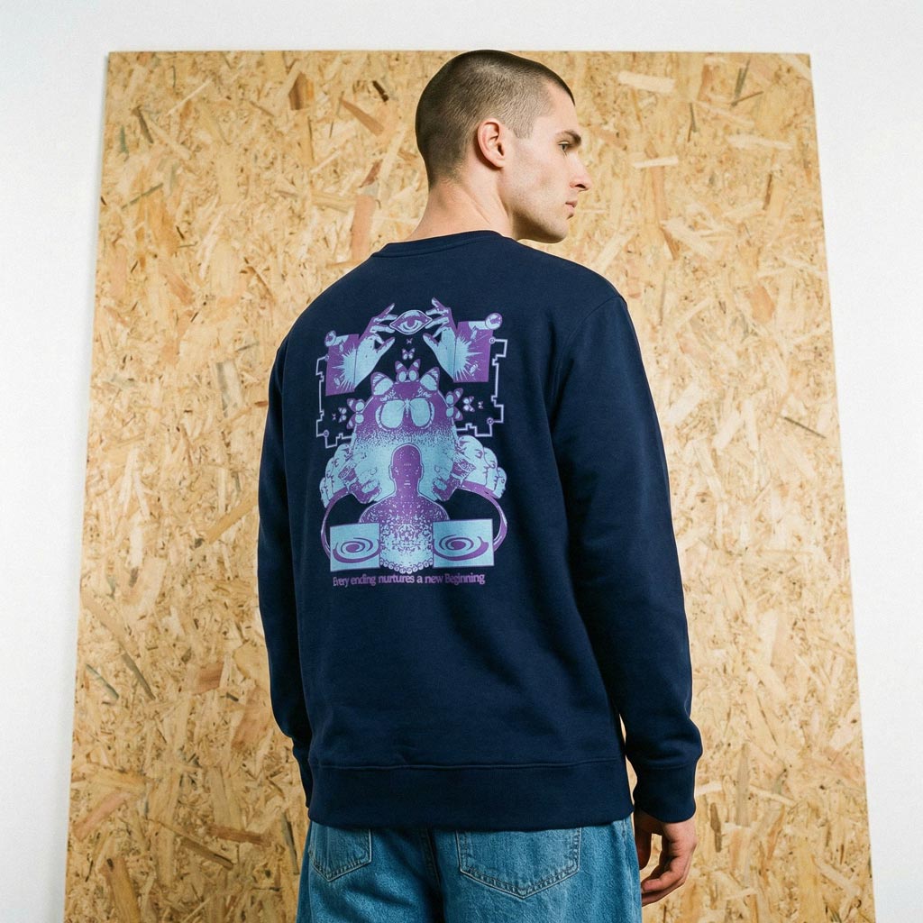 Beginning Sweatshirt by Dean Montecillo