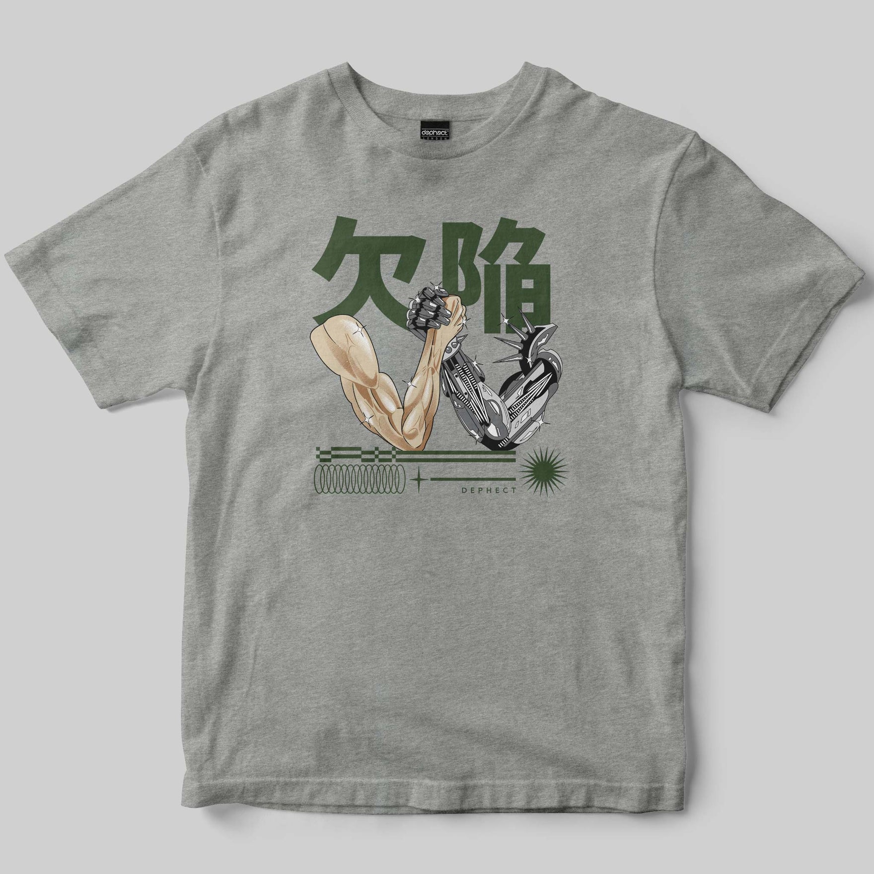 Battle T-Shirt / Heather Grey / by Manuel Cetina