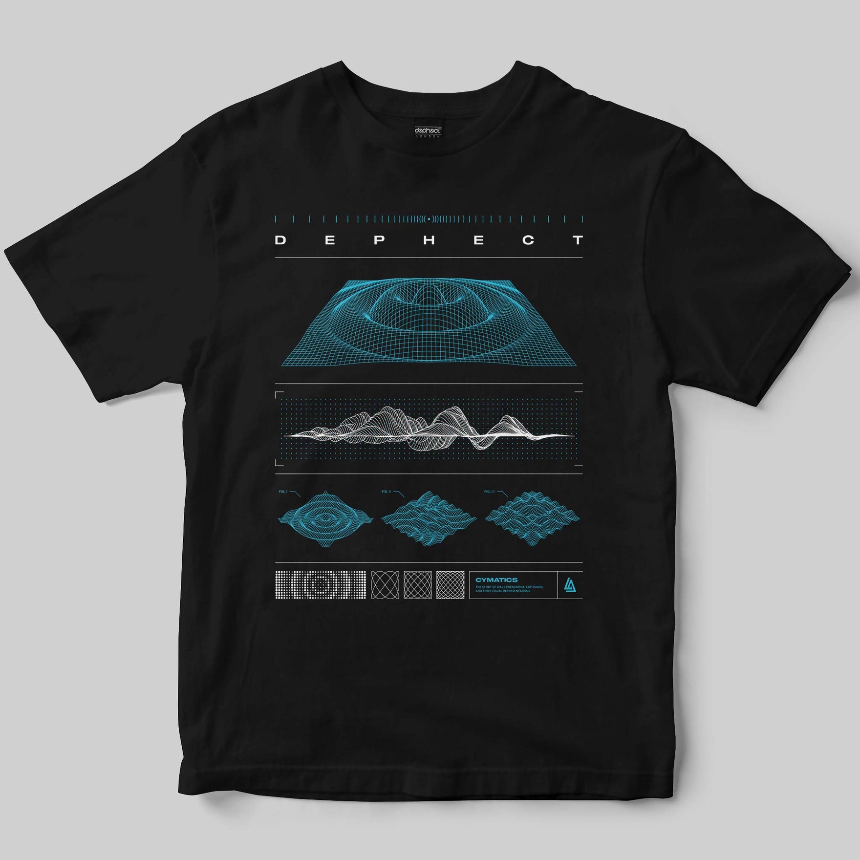 Cymatics T-Shirt / Black / by Robert Anderson