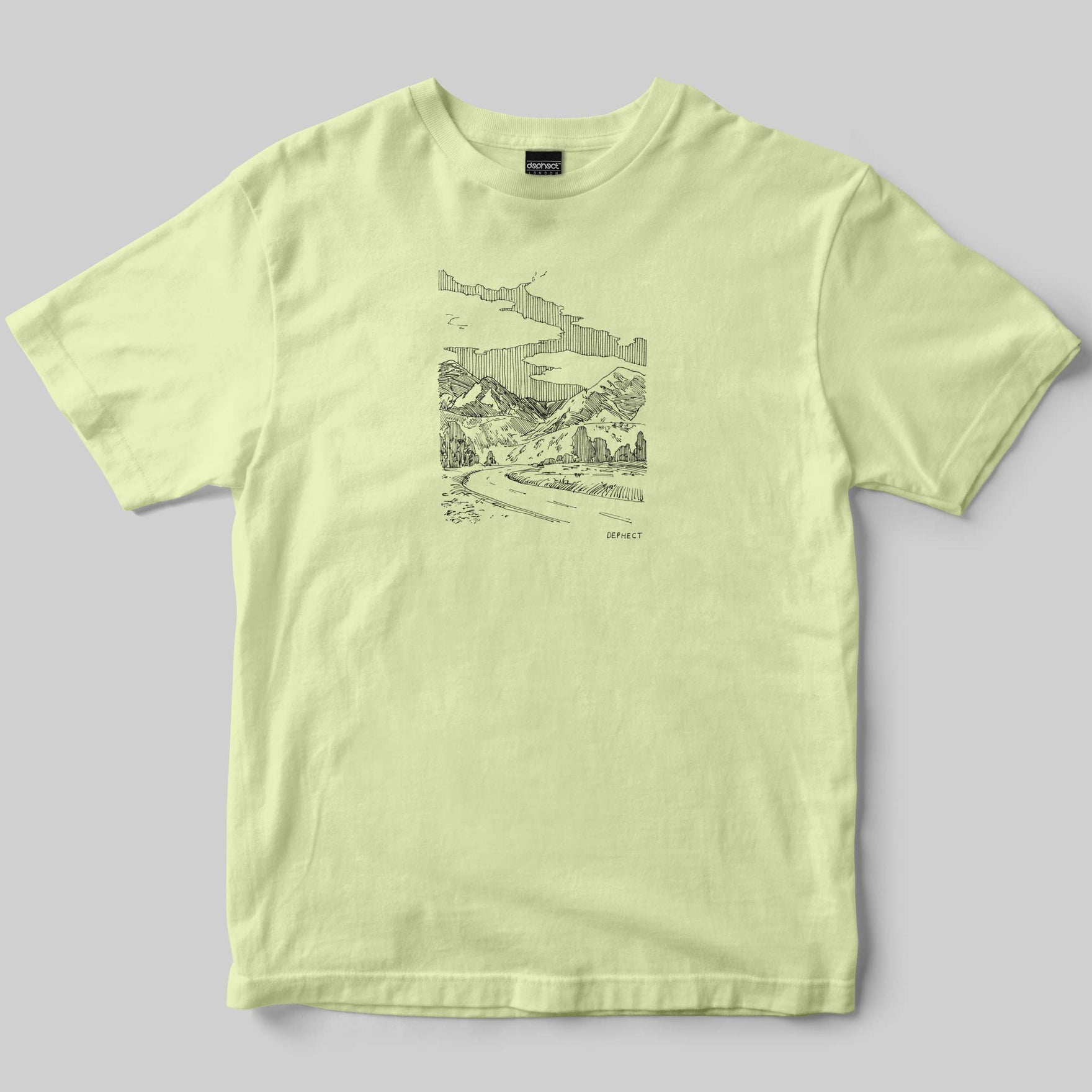Peaks T-Shirt / Lime / by Harry Frost
