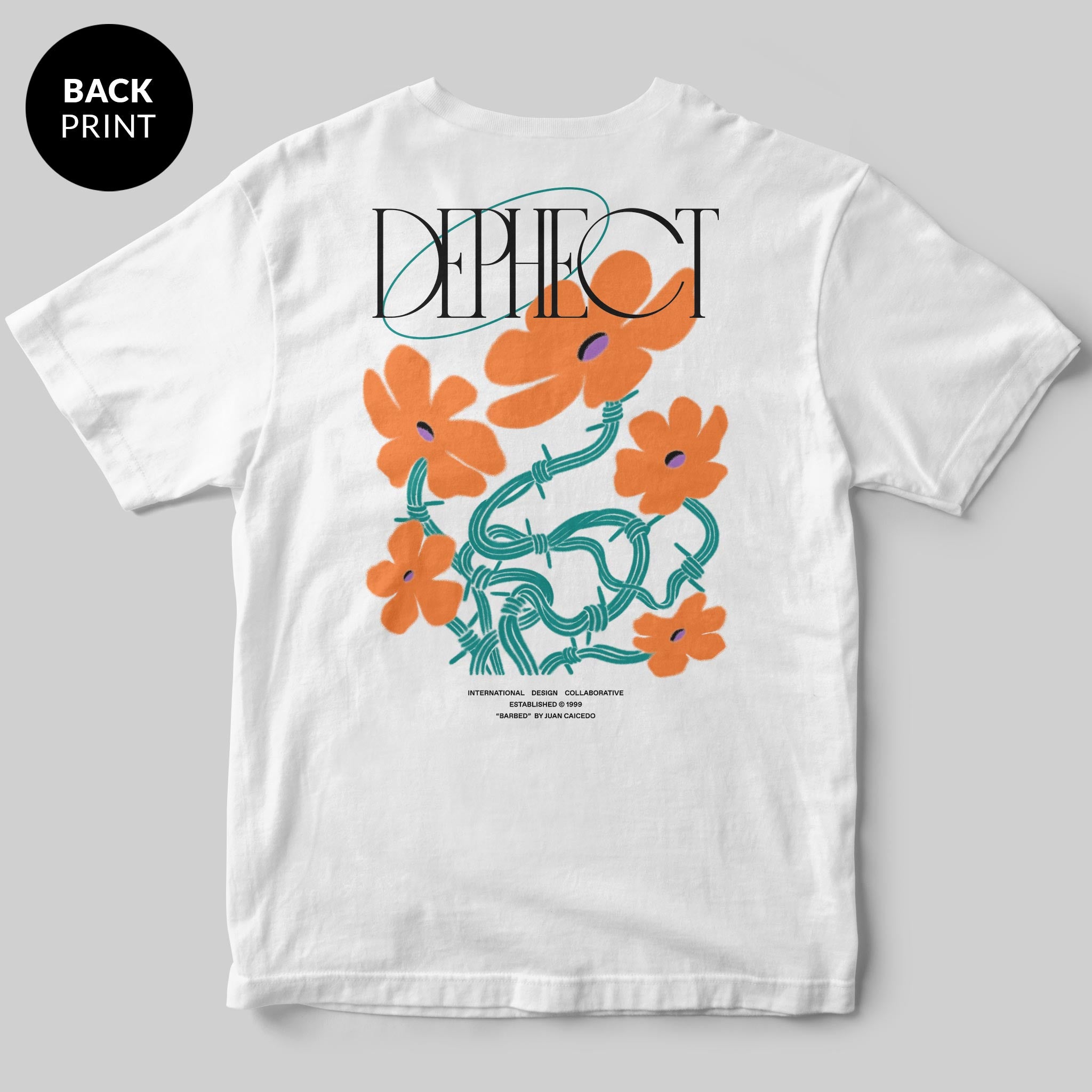 Barbed T-Shirt / White / by Juan Caicedo