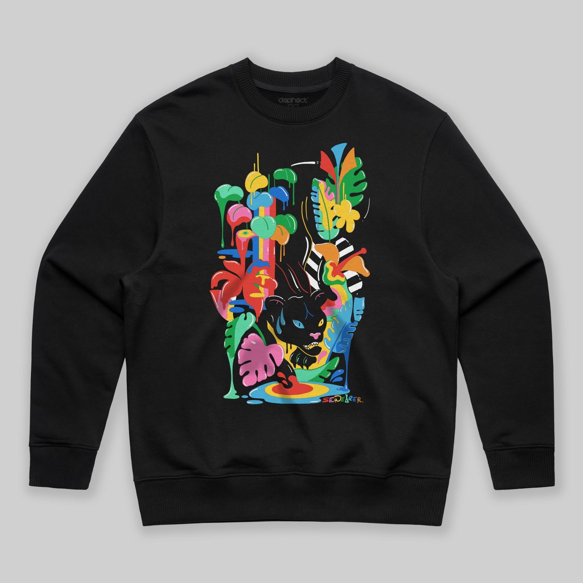 Black Panther Sweatshirt by Sarah Wearer