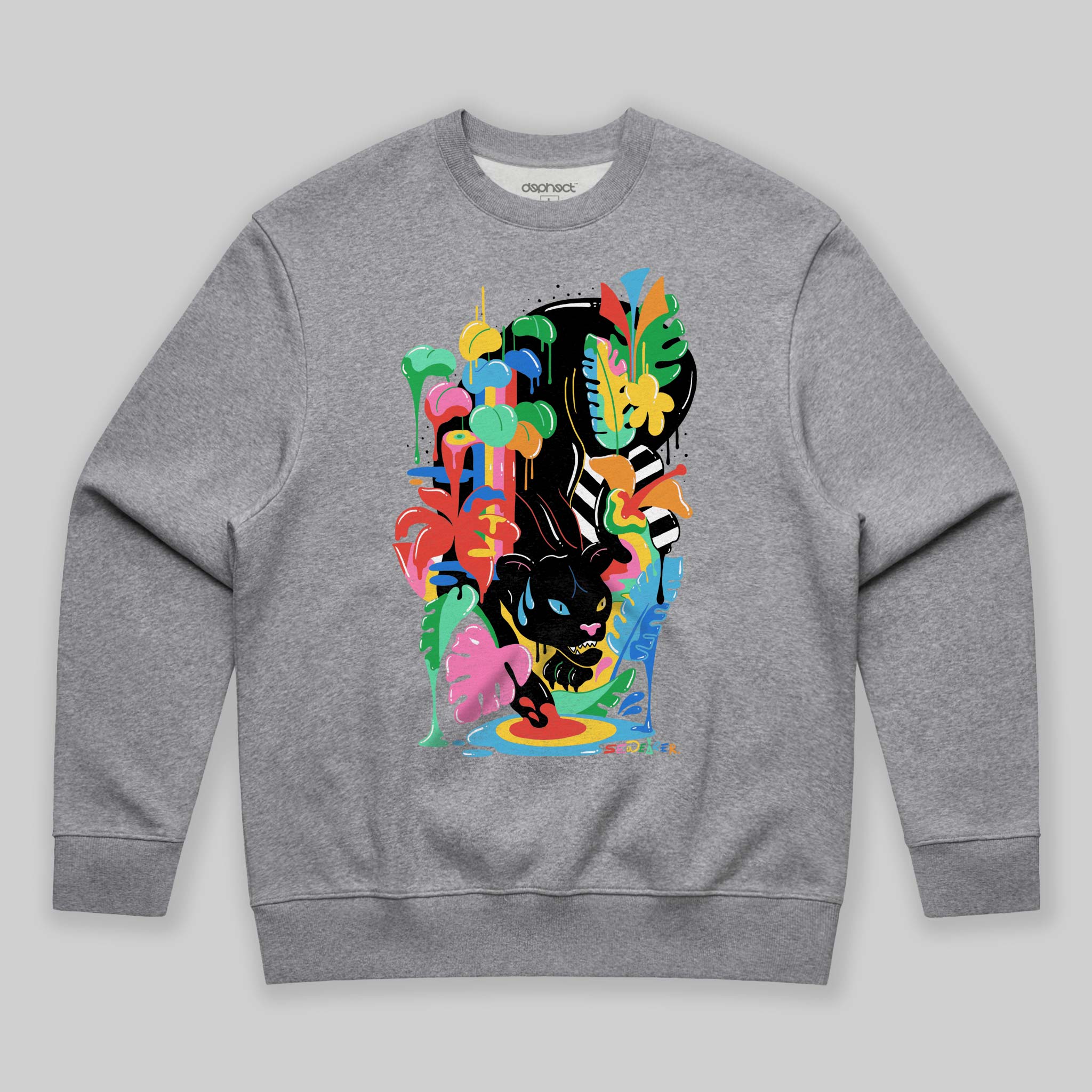 Black Panther Sweatshirt by Sarah Wearer