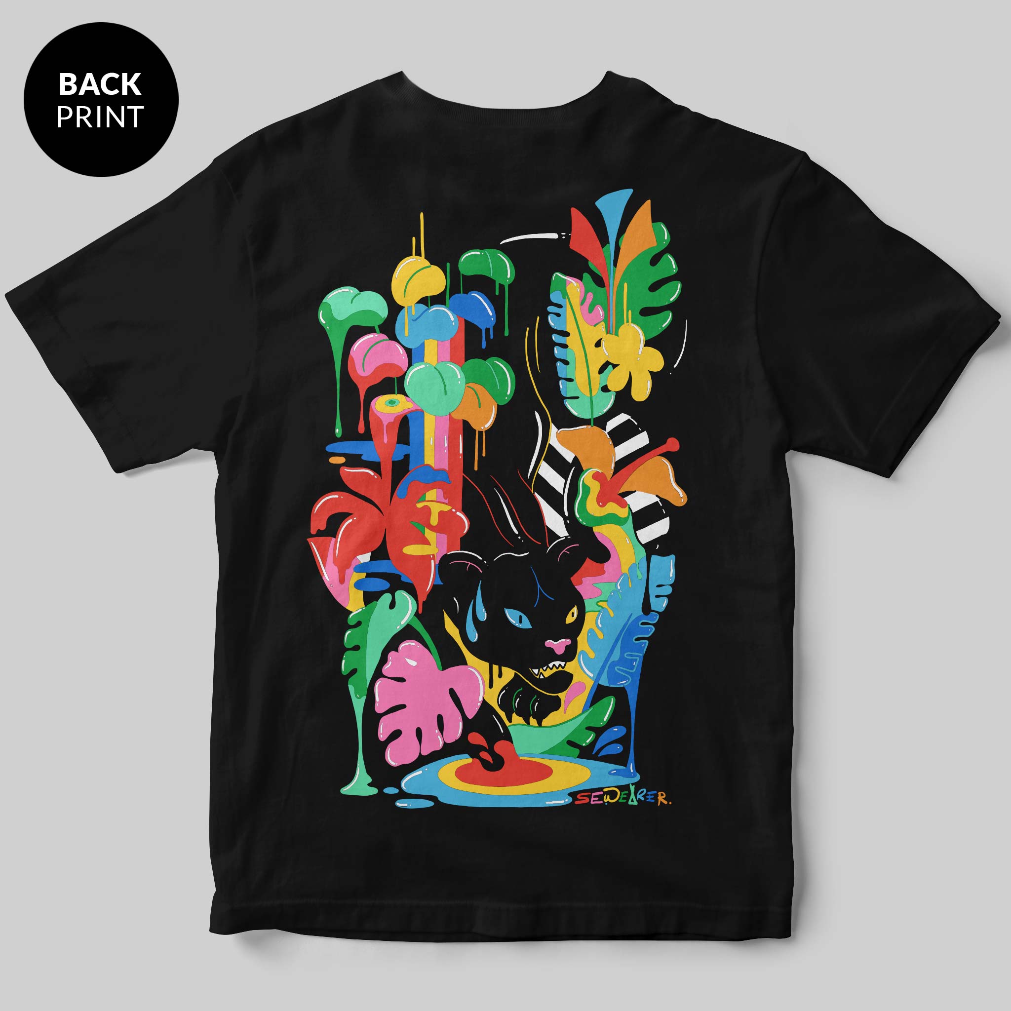 Black panther T-Shirt by Sarah Wearer