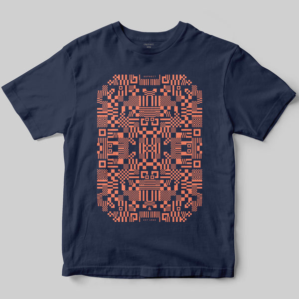 Dither T-Shirt / Midnight Blue / by Robert Anderson