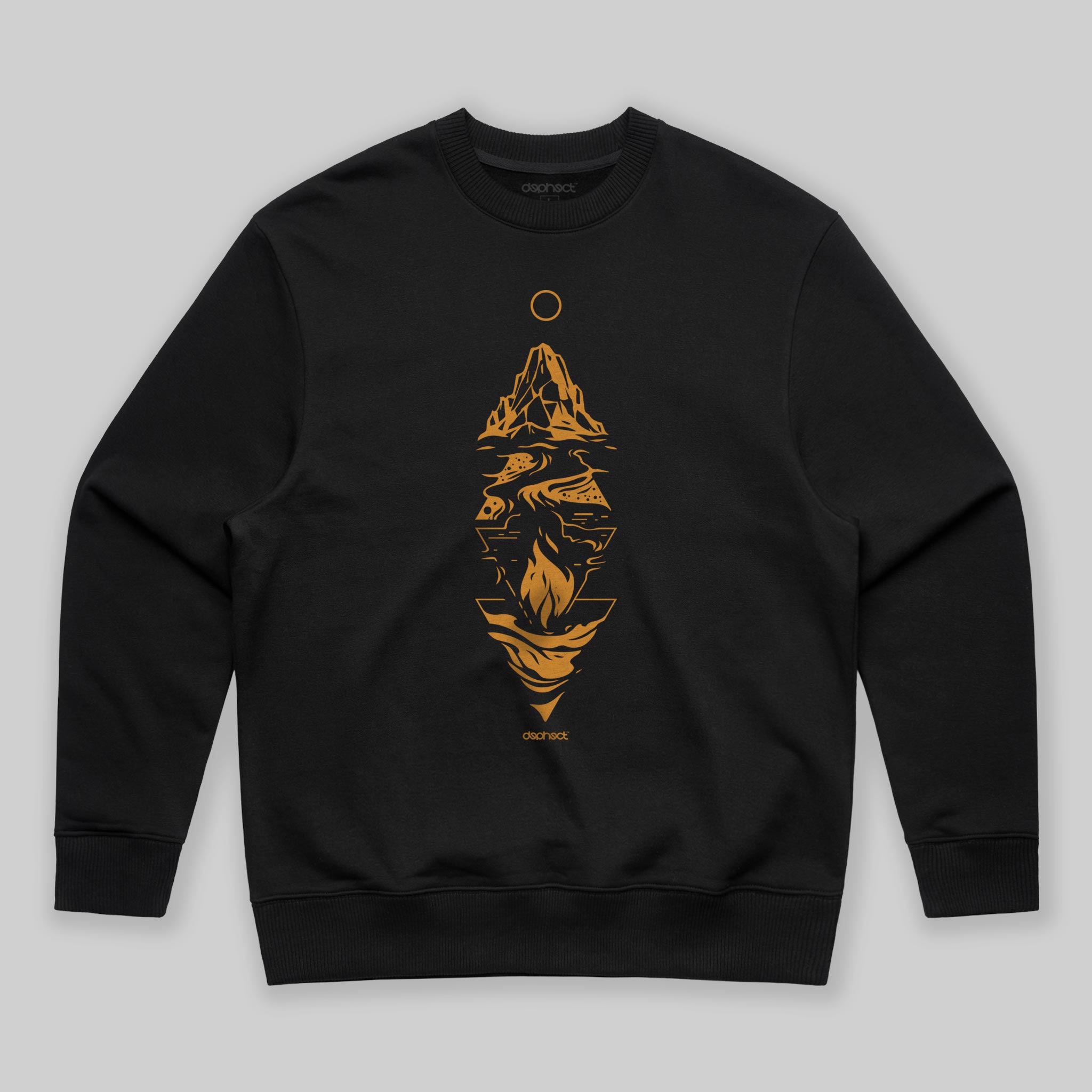 Elements Sweatshirt / Black / by Dario Anza