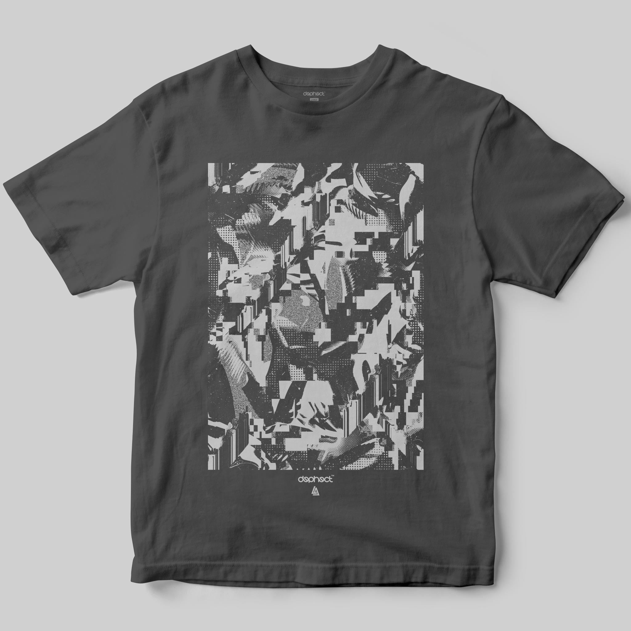 Glitch T-Shirt / Charcoal / by Robert Anderson