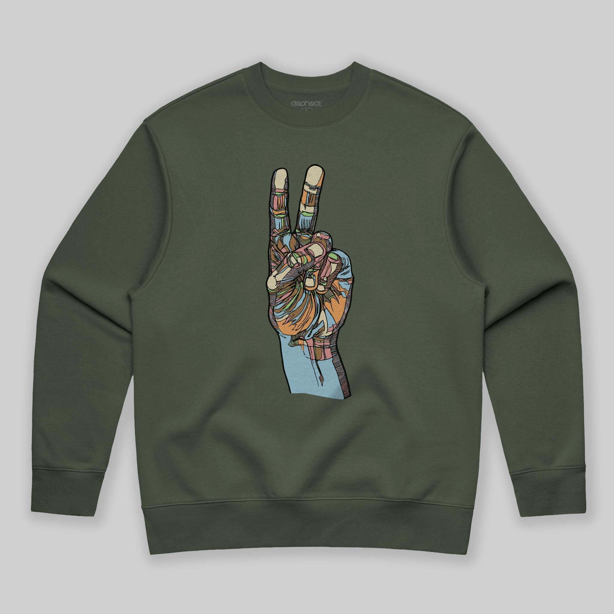 Peace Sweatshirt by Luke Dixon