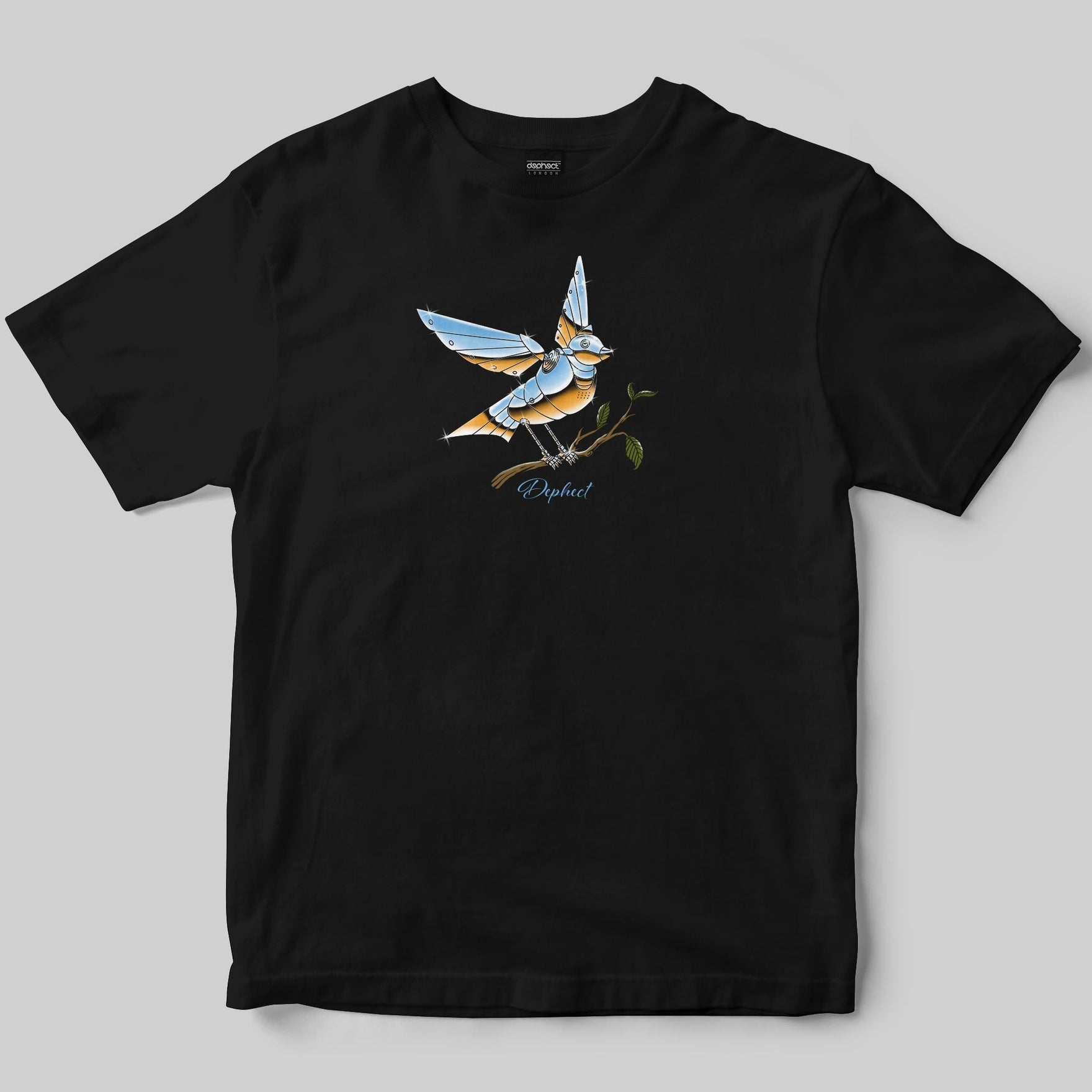 Bird T-Shirt / Black / by Heeey!