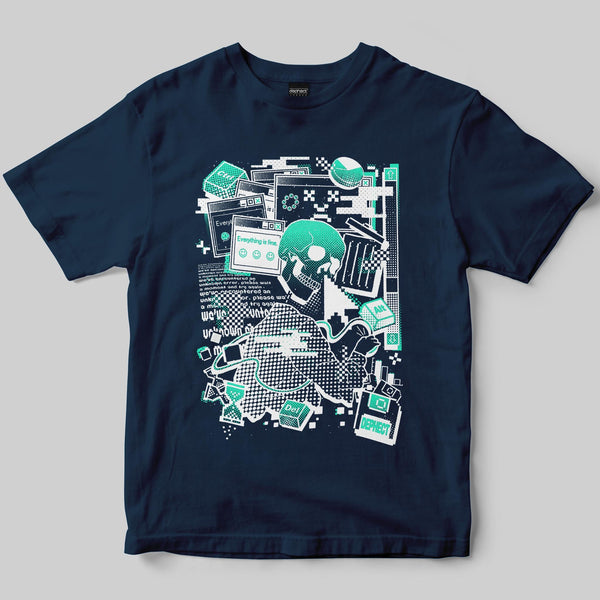 CTRL+ALT+DLT T-Shirt / Navy / by Jari Johannes