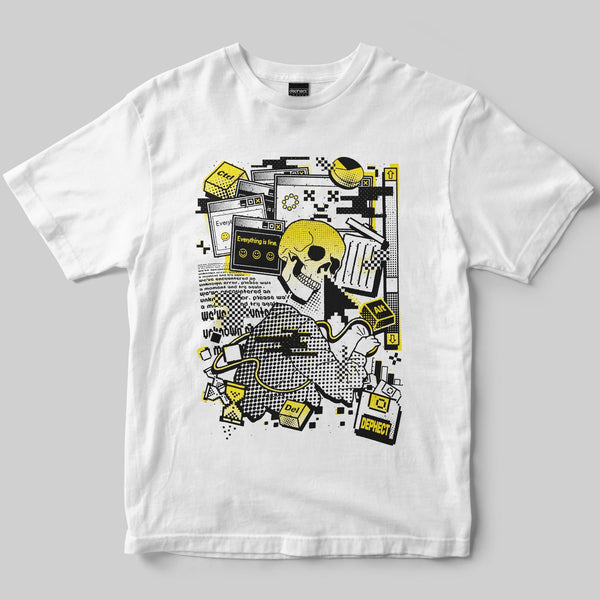 CTRL+ALT+DLT T-Shirt / White / by Jari Johannes