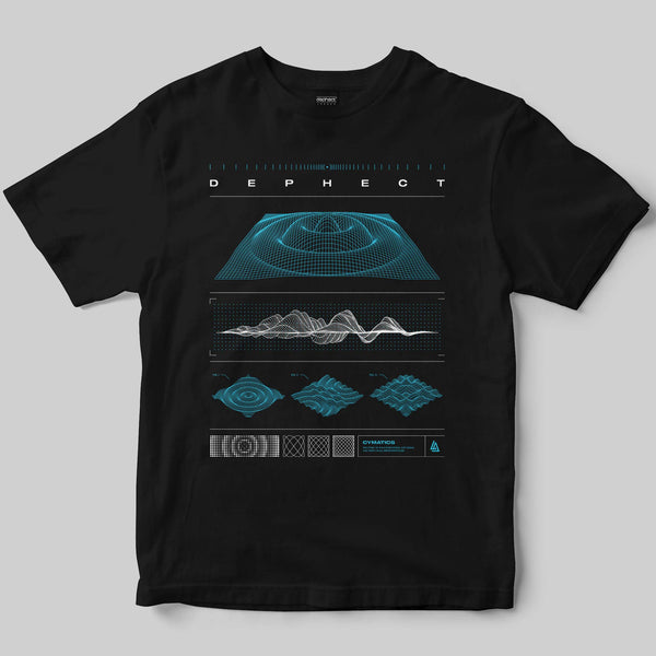 Cymatics T-Shirt / Black / by Robert Anderson
