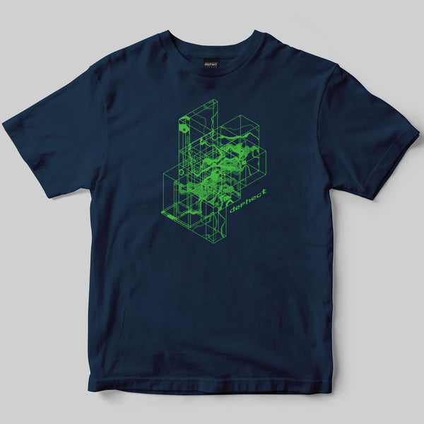 Dimensions T-Shirt / Navy / by Loackme