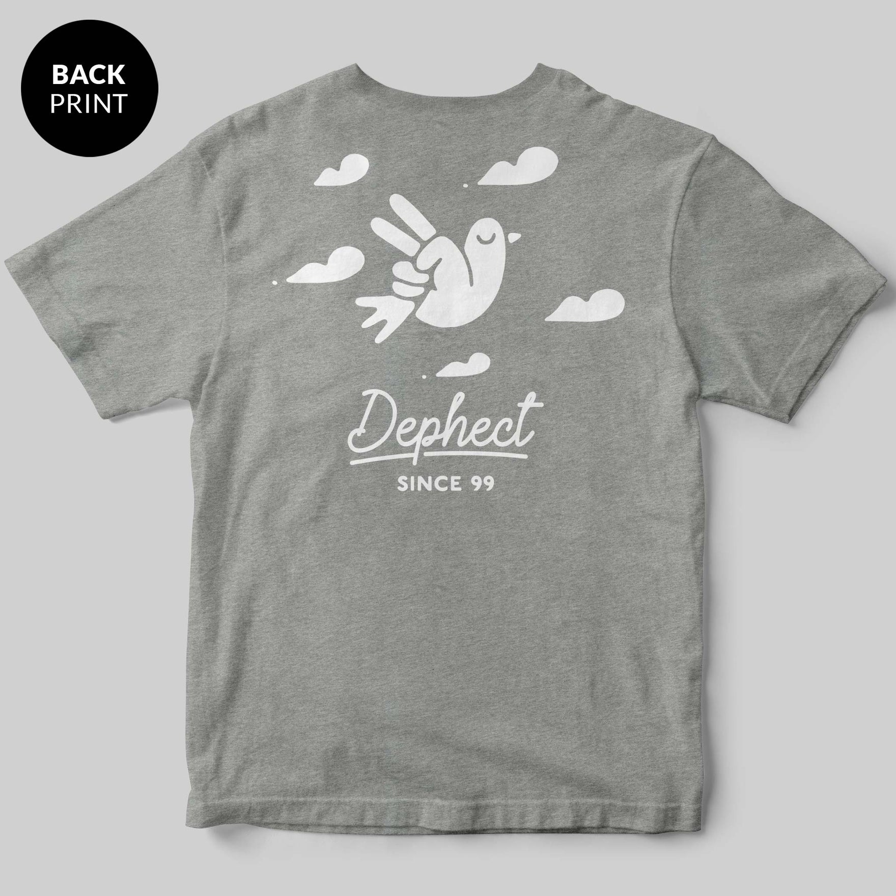 Dove T-Shirt / Heather Grey / by Fried Cactus Studio
