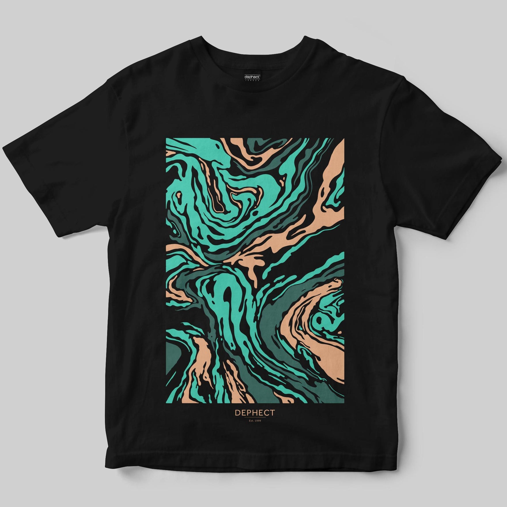 Fluid T-Shirt / Black / by Keshone
