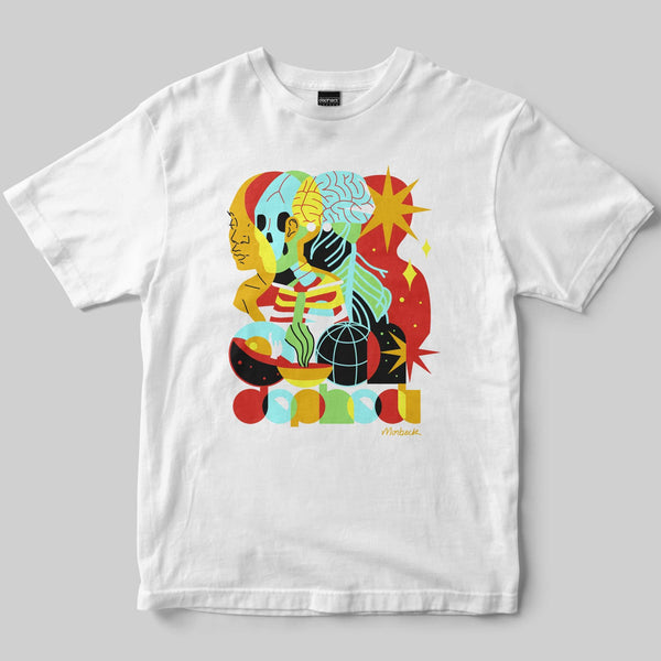 Full Cycle T-Shirt / White / by André Morebeck