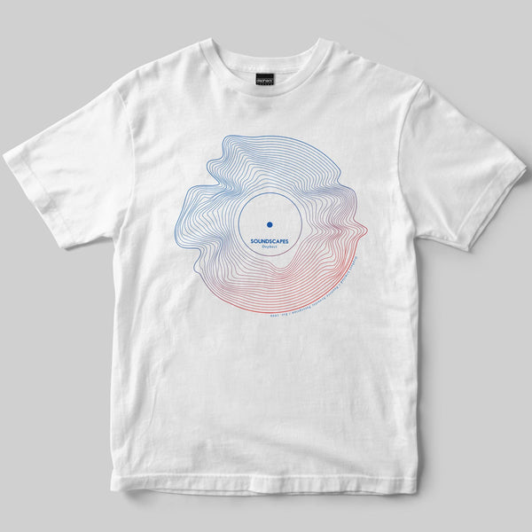 Soundscapes T-Shirt / White / by Keshone